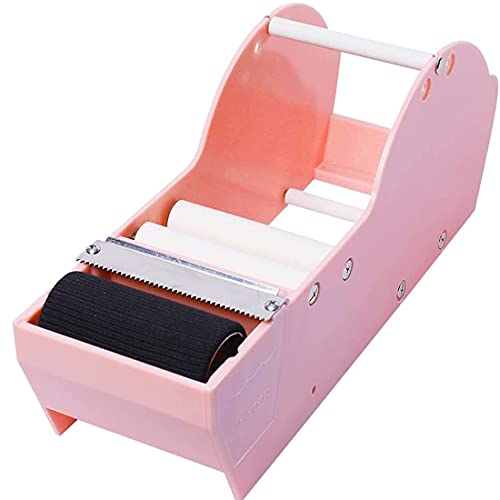 QILIMA Desktop Pink Water Activated Tape Dispenser with Reinforced Kraft Paper Gum Tape 1.88In x 55 Yards for Shipping, Carton and Box Sealing - color: Pink