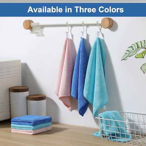 JOYMOOP Microfiber Cleaning Cloth, 18 Piece Set, Medium, Blue - color: L