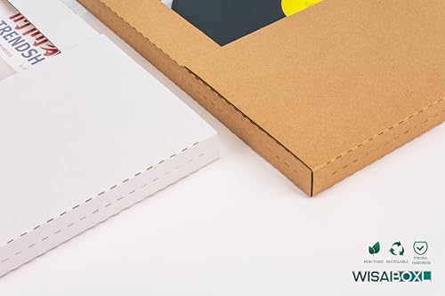 LP Mailers, 12.8x12.8x1-inch Vinyl Record Shipping Boxes, 50 Pack - size: 50 Pack