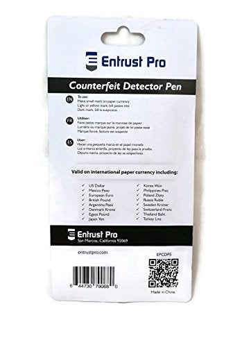 5-Pack Counterfeit Pens - Fake Money Detector Markers from - style: Round Tip