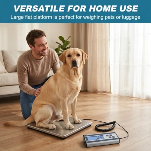 Smart Weigh Shipping Scale Digital Postal Scale for Packages 440lbs x 6 oz - color: 440 lbs Stainless Steel