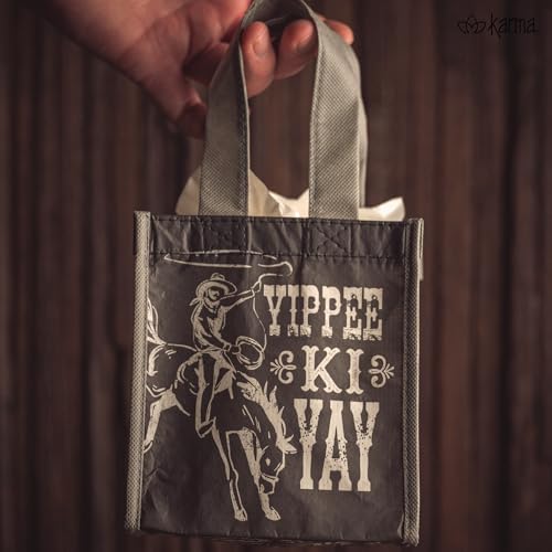 Karma Small Reusable Gift Bags, Tote Bag and Gift Bag with Handles, Perfect for Birthday Gifts and Party Bags RPET 1 Dog - color: Feeling Lucky