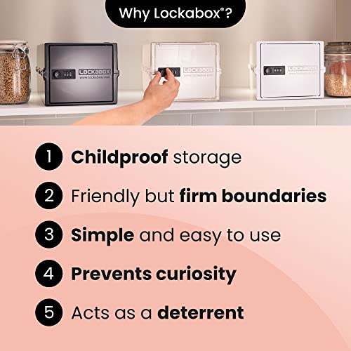 Lockabox One™ 10L Lockable Storage Box and Lock Box with Code (Crystal) - color: Crystal