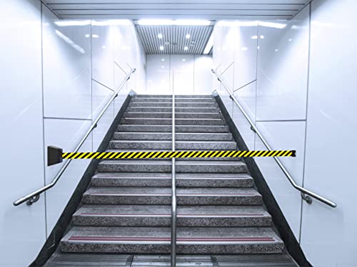 Crowd Control Warehouse WMB-230 Wall Mount Retractable Belt Barrier, 30 Ft - color: Caution Do Not Enter Belt with Black ABS Case, size: 30 foot belt