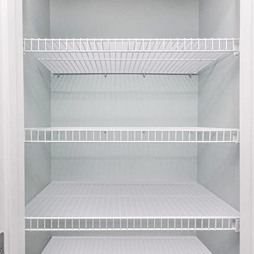 Kathfly 2 Roll Wire Shelf Liner Waterproof Clear Locking, 16 Inch x 10 Ft