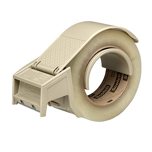 3M Scotch Box Sealing Tape Hand Dispenser H122, Gray, for 2" Tape
