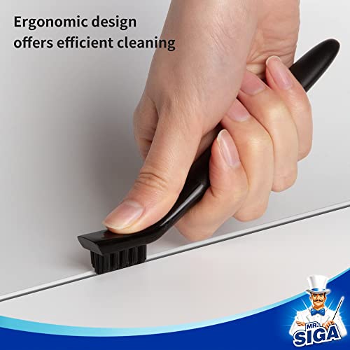 MR.SIGA Grout Cleaner Brush Set, Detail Cleaning Brush Set for Tiles, Sinks - size: 6.2 x 0.7 x 0.8 inch