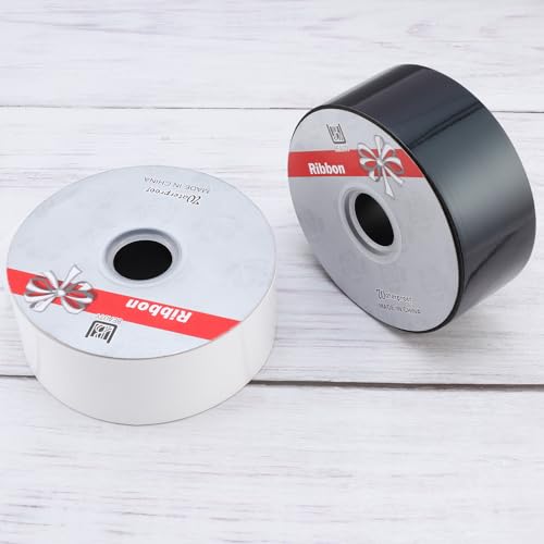 Shiny Waterproof Ribbon,Curling Ribbon for Gifts Package Wrapping,Crafting. (Black, 2inch x 100yards) - color: Black, size: 2inch x 100yards