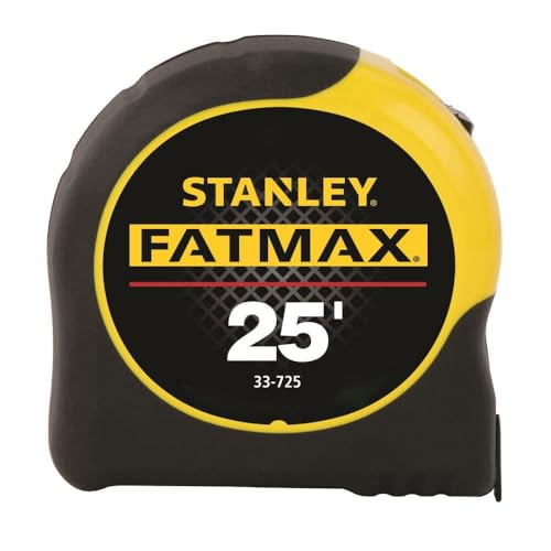 STANLEY FATMAX Tape Measure, 25-Foot (33-725) - color: Black, Yellow, size: 25 feet