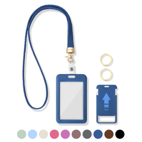 Cute Lanyard for ID Badges Keys & Card Holders (Royal Blue) - color: Royal Blue