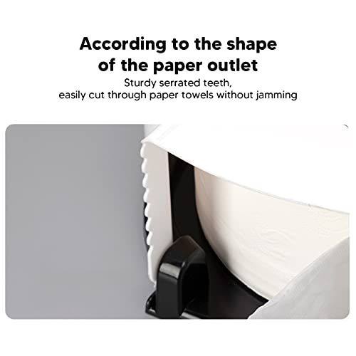 Toilet Tissue Dispenser, Paper Towel Dispenser Wall Mount Commercial Jumbo Toilet Paper Dispenser Punch Free Tissue Holder for Bathrooms(Black) - color: Black