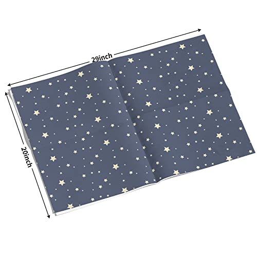 Ulmasinn Wrapping Paper Flat 8 Sheets for Birthday, Holiday, Father'S Day, Weddings, Graduations, Navy Printed with Geometric Patterns, Checks, Stars, Spots 20 X 29 Inches Each - color: Birthday deep blue