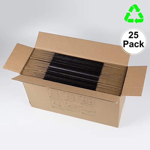 9x6x4 Inches Shipping Boxes Pack of 25, Packaging Corrugated Cardboard Mailer Boxes for Small Bussiness, Black - size: 9 x 6 x 4 inch