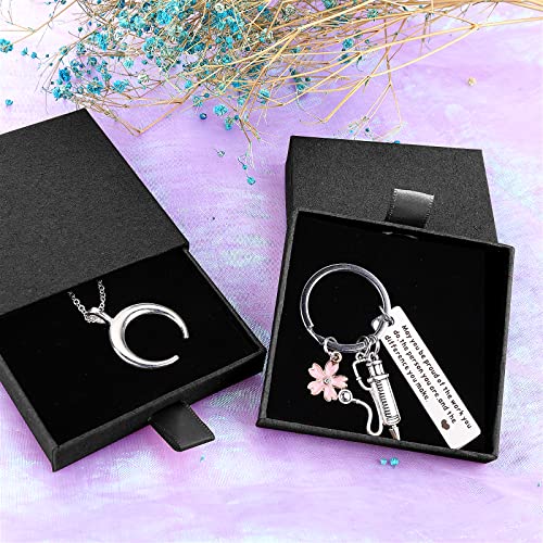 Yolev 2 Pack Jewelry Gift Boxes Cardboard Jewelry Boxes, 2.9x3.1x0.7Inch Small Gift Boxes for Bracelets Earrings Necklaces Jewelry Gift (Black) - color: Black