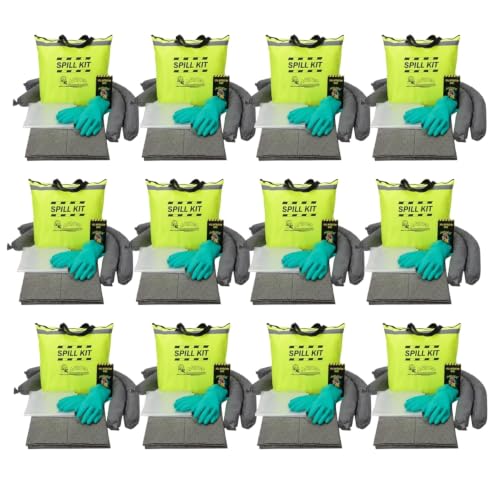 AABACO Universal Spill Kit, 5 Gallon, Spill Kits for Trucks, 12 Pack - size: 12 Kits