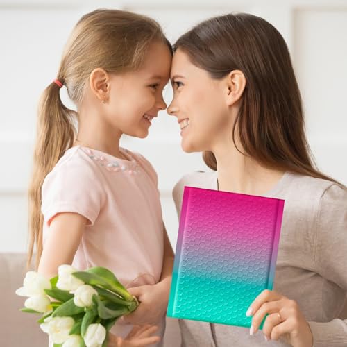 Fuxury Bubble Mailers 6x10 Inch 600 Pack Padded Envelopes Usable Size 6x9" - color: PinkGreen, size: 6x10" 600PC