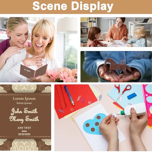 Silunkia 28 Sheets Coffee Color Cardstock 8.5 x 11 Craft Paper 92lb - color: Coffee, size: 28 Sheets