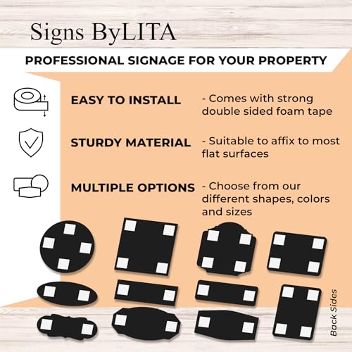 Signs ByLITA Classic Checkout Sign (Yellow/Black) - Small - color: Yellow / Black, size: 4 x 6" - Small (1 Pack)
