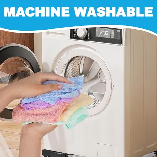 Microfiber Cleaning Cloths, 12 Pack Cleaning Rags, 10"X10"