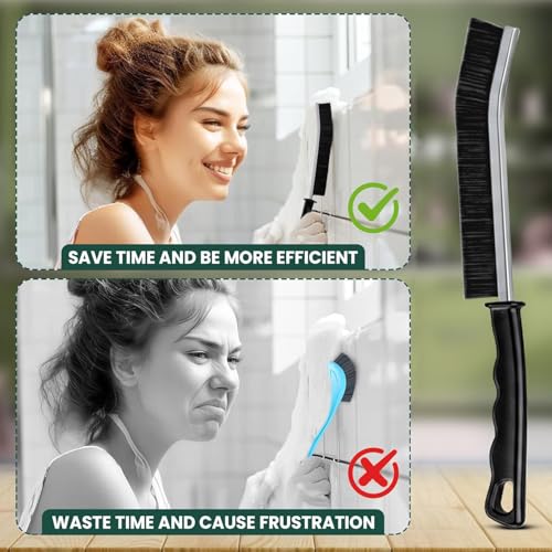 Crevice Cleaning Brush Set 6Pcs Hard Bristle Tools for Narrow Spaces