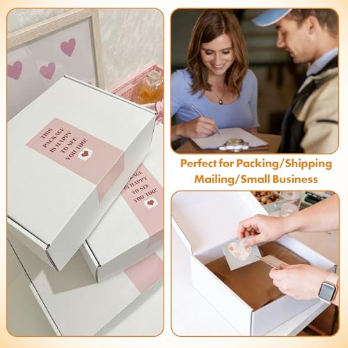 Shipping Boxes,25 PCS 6x4x2 Inch Tuck Top Mailer Boxes,White Small Corrugated Cardboard Boxes for Packing, Mailing, Moving,Gifts & Storage,Heavy-Duty(White) - size: 6"×4"×2"-25PCS
