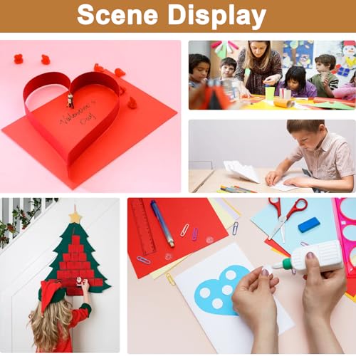 Silunkia 120 Sheets Dark Red Cardstock 8.5 x 11 Craft Paper 92lb - color: Red, size: 120 Sheets
