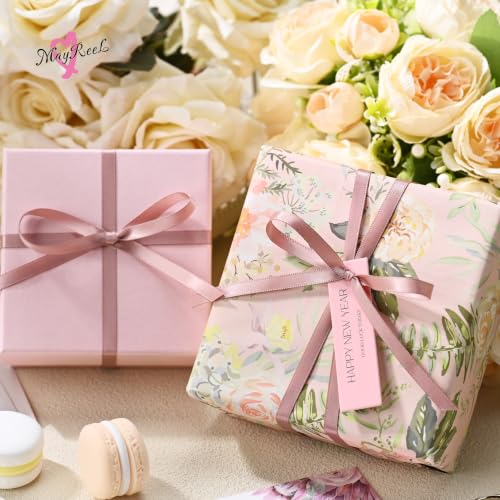 MAYREEL Dusty Rose Satin Ribbon 1/4 Inch Double Faced 50 Yards - color: Dusty Rose, size: 1/4 Inch