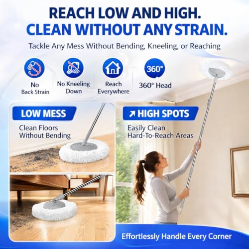 RinseWise Easy-Use Gen 2 Mop Bucket, Clean/Dirty Water Separation, Blue - color: Easy-use Gen 2-blue