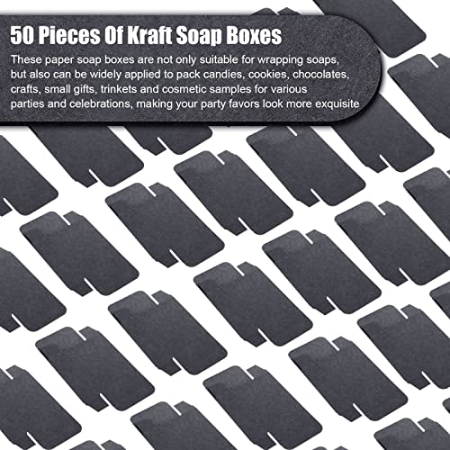 Gersoniel Kraft Soap Boxes Soap Making Kit, 50 Pcs, Black - color: Black