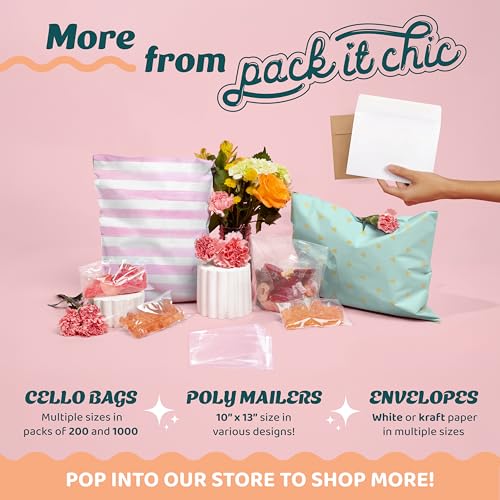 4x6 Clear Cookie Bags With Seal (200 Pack) - Self Sealing Cellophane Bags