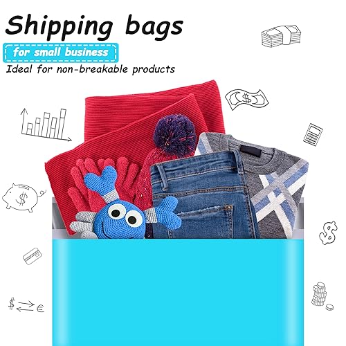 JinRuiKJ Poly Mailers 9x12 Inch, 100 Pcs Shipping Bags, Blue - color: Blue, size: 9*12inch 100pcs
