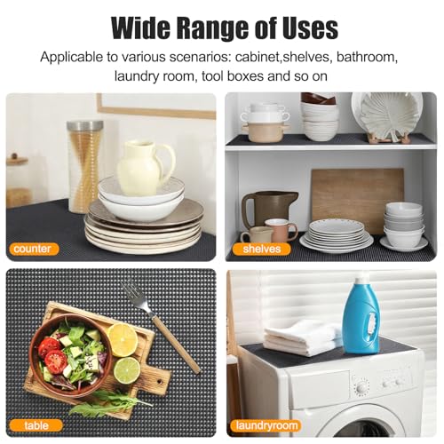 Songrey Non-Slip Shelf Cabinet and Drawer Liner, 12IN x 20FT, Black - color: Black, size: 12"W x 240"L