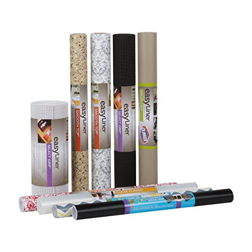 Duck Non-Adhesive Shelf Liner Select Grip EasyLiner, 12-inch x 20 Feet, White - color: White, size: 12-Inch x 20 Feet