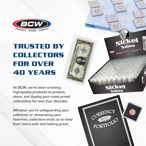 BCW Dime Coin Storage Tubes - 100 ct - style: 100 Pack