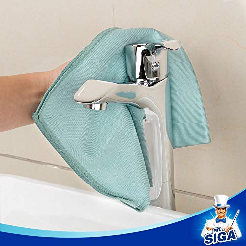 MR.SIGA Ultra Fine Microfiber Cloths for Glass, Pack of 12, 35 x 40cm 13.7" x 15.7" - size: 12 Pack-13.7 X 15.7 inch