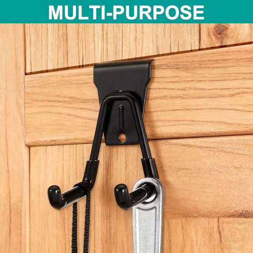 8 Pcs Slatwall Hooks, Heavy Duty Slat Wall Hangers Accessories for Garage and Retail Storage Organizers