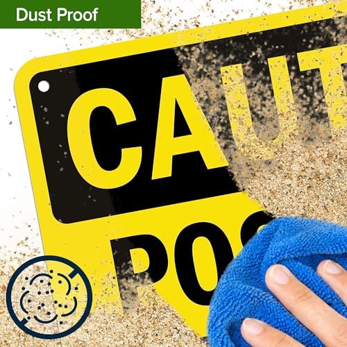 Caution Possible Wet Floor Bilingual Sign, 10x14 Inches, 55 mil thick HDPS (high density polystyrene), Made in USA by My Sign Center - size: 10x14 Polystyrene