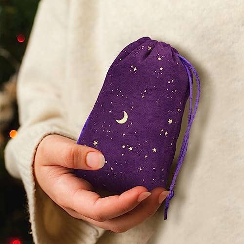 Hillban 30 Pcs 4 x 6, Purple Velvet Bag with Drawstring for Jewelry - color: Purple, size: 4 x 6 "