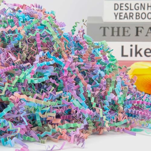 Caleihd Crinkle Cut Paper Shred Filler Gift Cushion Streamer Multi-color - color: Blend Color