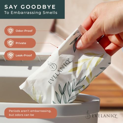 Self Adhesive Napkin Disposal Bags - 150 Disposable Feminine Bags - size: 3 Pack (150 Bags)