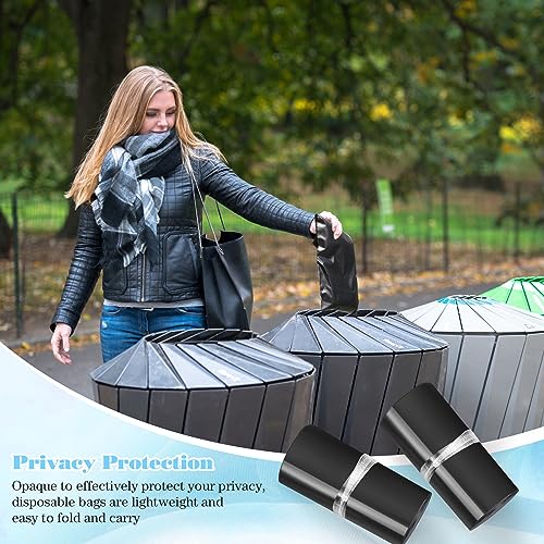 Fulmoon 300 Pcs Sanitary Napkin Disposal Bags for Tampons Pads, Black - color: Black