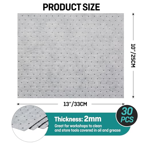 6 oz Heavy Duty Absorbent Mat Roll for Oil, Water and Other Liquids, Suitable for Multi-Purpose Super Absorbent Pads (15" W x 150' L) - size: 15" W x 150' L