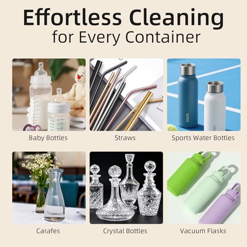 Masthome 9 Pcs Bottle Brush Set,Bendable Flexible Pipe Cleaning Kit