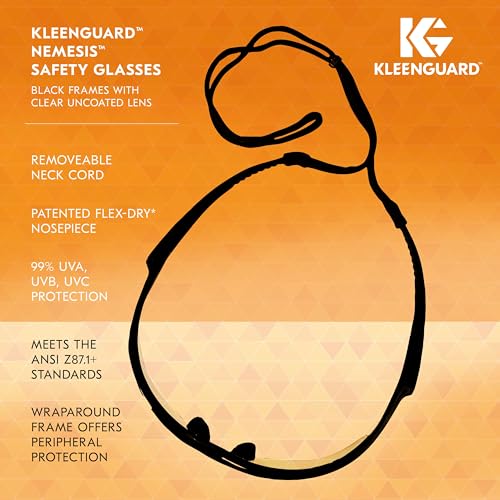 KLEENGUARD Ansell V30 Nemesis Clear Lenses Safety Glasses