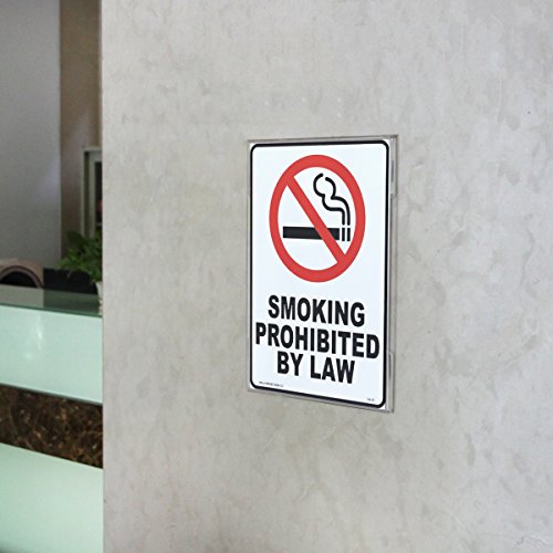NIUBEE 8x10 Acrylic Sign Holder Wall Mount Clear Frame 6 Pack - size: 8x10"
