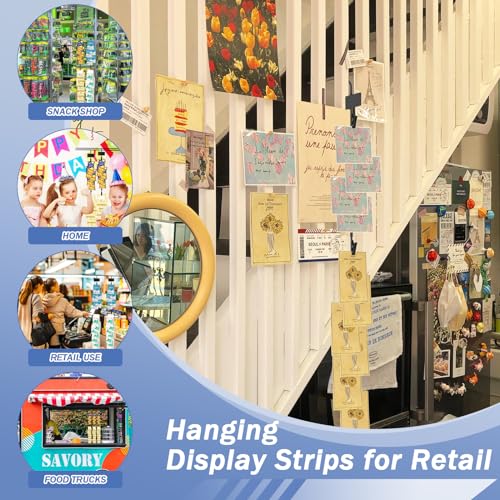 Hanging Chip Clip Strips for Merchandising with Hooks, 32 inch Chip Display Rack Stand 72 Clips Potato Chip Bag Holder with Label Headers Metal Retail Display Rack for Snack Candy 6 Pcs Black - size: 6Pcs-Black