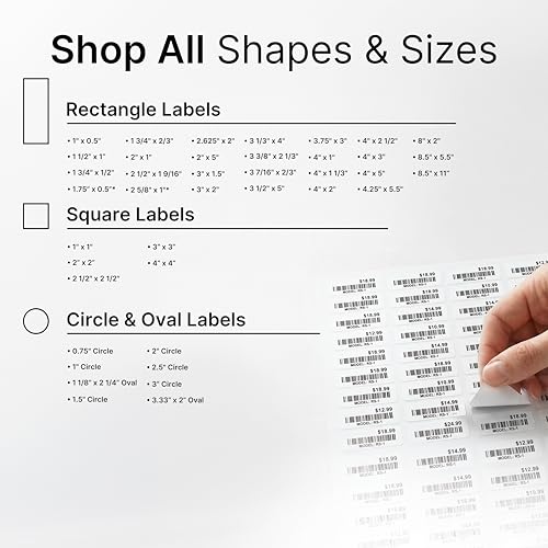 1.75" X 0.5" Matte White Return Address Labels (30 Sheets, 2400 Stickers) - size: 1-3/4" X 1/2"
