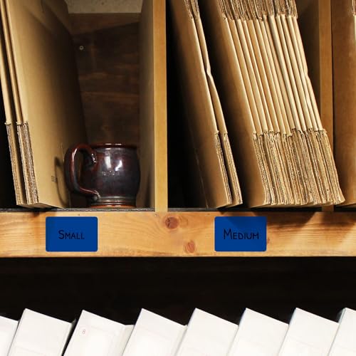 ChromaLabel 2 x 3 Inch Dark Blue Rectangle Labels, 250/Box - color: Dark Blue, size: 2" x 3"