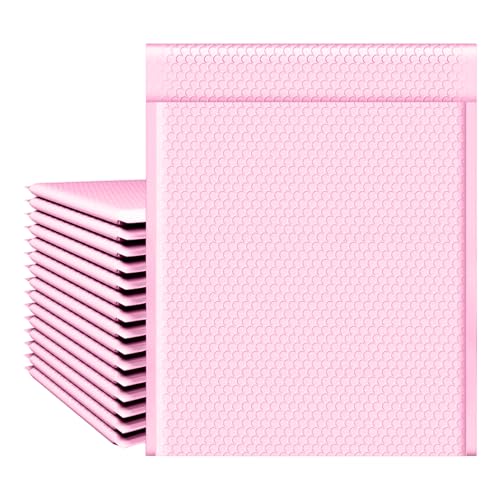 PowerKing Pink Bubble Mailers 8x10 Inch Padded Envelopes 50 Pack - color: Pink, size: 8'' x 10'' - 50Pcs