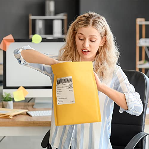 UCGOU Kraft Bubble Mailers 8.5x12" 25 Pack Usable Size 8.5x11" Yellow #2 - size: 8.5x12" 25PC